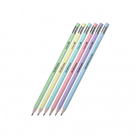 PENCIL TRIANGULAR WITH ERASER 60720