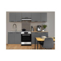 KITCHEN SET 2.4M ANTHRACITE/OAK