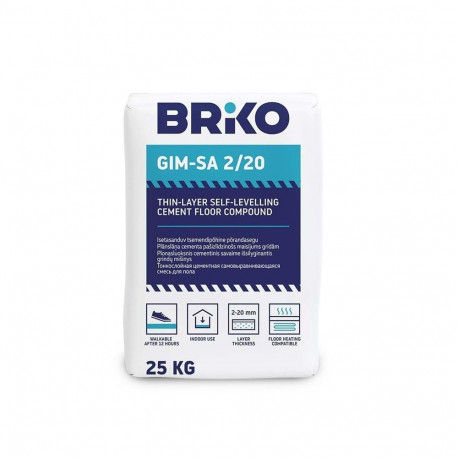 FLOOR SELF LEVELING BRIKO 2/20 25KG