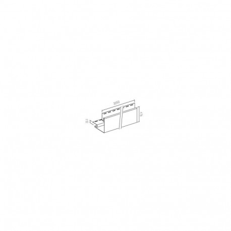 SV-12 OUTSIDE CORNER LIGHT GREY 3,05M