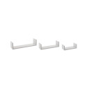 3 SHELVES SET WHITE