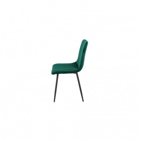 HARRY DINING CHAIR DARK GREEN/BLACK LEGS