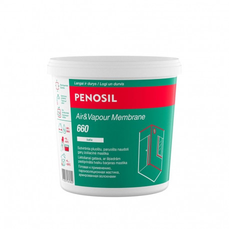 PENOSIL AIR&VAPOUR MEMBRANE WHITE 1KG