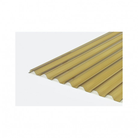 PVC trapetsprofiil-leht 0.7X900X2000MM pronks