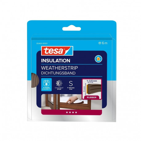 E-PROFILE GASKET EPDM BROWN 9X3.5MM 6M