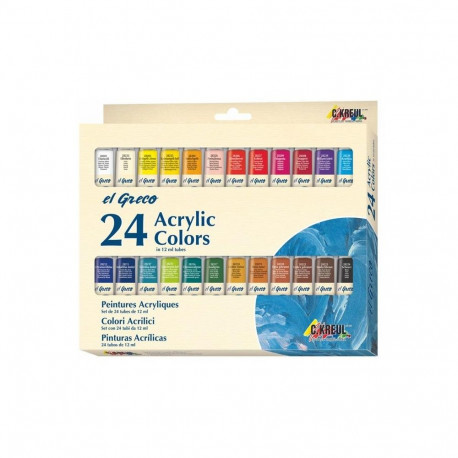 ACRYLIC PAINTS 24PCSX12ML 28253