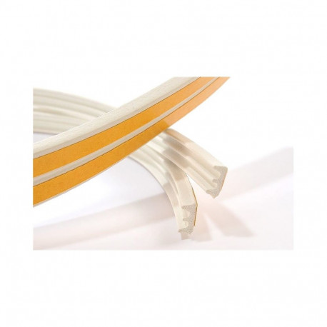 Valge E-profiil tihend 9x4mm