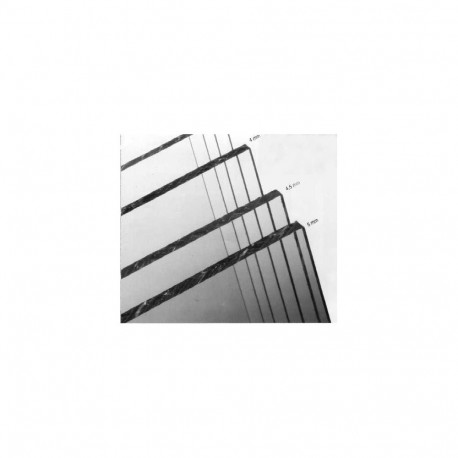 PLASTIC GLASS ORGANIC 4X250X500MM GPPS