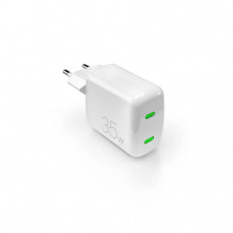 Vooluadapter Puro GaN 35W 2xUSB-C, White