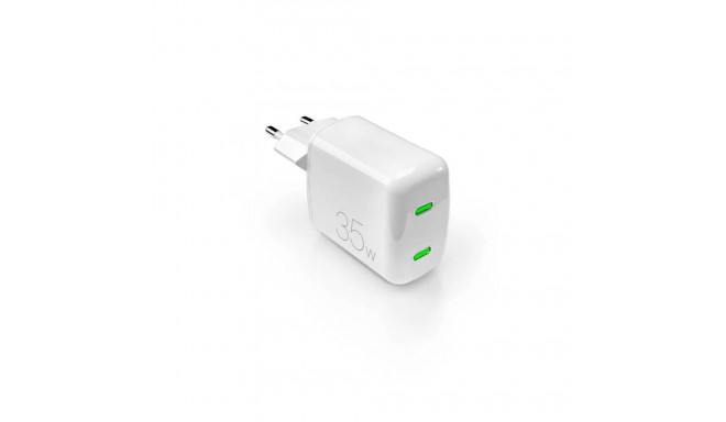 Vooluadapter Puro GaN 35W 2xUSB-C, White