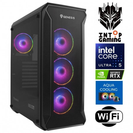 INTOP AQUA Ultra 5 245KF 64GB DDR5 2TB SSD M.2 NVME+4TB RTX5070 12GB WiFi no-OS