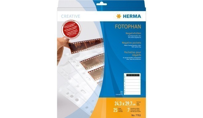 Herma negative sleeve 5 PP CL 25 sheets (7761)