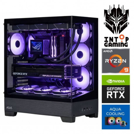 INTOP AQUA Ryzen 9 9900x 64GB DDR5 1TB SSD M.2 NVME+4TB RTX5070Ti 16GB
 no-OS