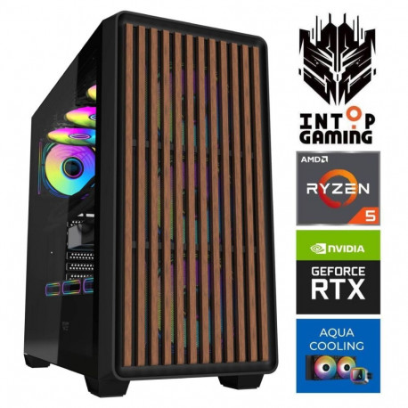 INTOP AQUA Ryzen 5 7600X 32GB DDR5 1TB SSD M.2 NVME+4TB RTX5070 12GB no-OS