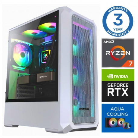 INTOP AQUA Ryzen 7 7700X 64GB DDR5 500SSD M.2 NVME+4TB RTX5050 8GB no-OS