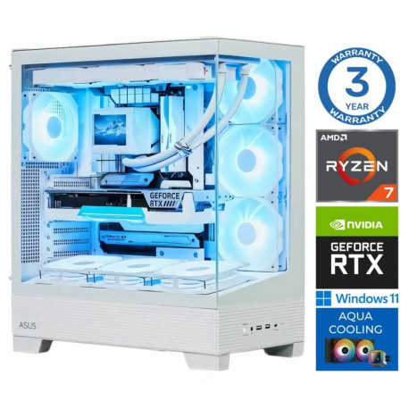 INTOP AQUA Ryzen 7 7700X 32GB DDR5 1TB SSD M.2 NVME+4TB RTX5060Ti 8GB WIN11