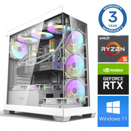 INTOP Ryzen 5 7500F 64GB DDR5 1TB SSD M.2 NVME+4TB RTX5060 8GB WIN11