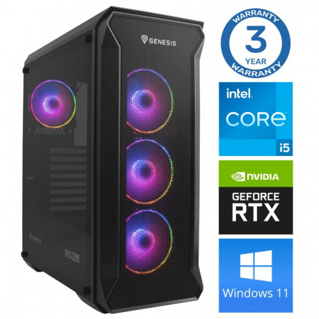 INTOP i5-12400F 32GB 1TB SSD M.2 NVME+4TB RTX5060 8GB WIN11