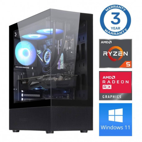INTOP Ryzen 5 5600X 64GB 500SSD M.2 NVME+4TB RX580 8GB WIN11