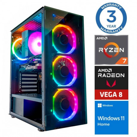 INTOP Ryzen 7 5700G 16GB 1TB SSD M.2 NVME+4TB Radeon RX Vega 8 WIN11