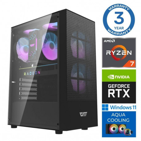 INTOP AQUA Ryzen 7 7700X 32GB DDR5 500SSD M.2 NVME+4TB RTX5060Ti 16GB WIN11Pro