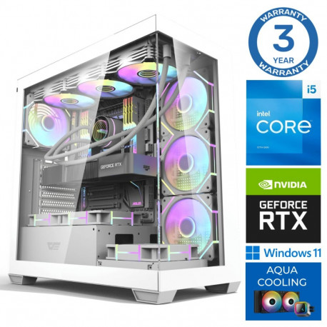 INTOP AQUA i5-14400F 64GB DDR5 1TB SSD M.2 NVME+4TB RTX5060Ti 16GB WIN11