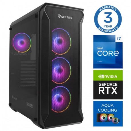 INTOP AQUA i7-14700F 16GB DDR5 500SSD M.2 NVME+4TB RTX5070 12GB no-OS
