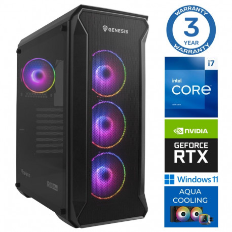INTOP AQUA i7-14700F 16GB DDR5 2TB SSD M.2 NVME+4TB RTX5070Ti 16GB
 WIN11