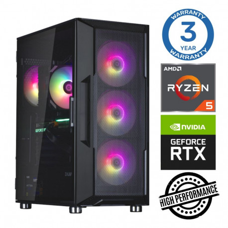 INTOP Ryzen 5 5600X 32GB 250SSD M.2 NVME+4TB RTX3050 6GB no-OS