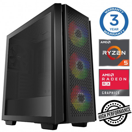 INTOP Ryzen 5 5500 16GB 1TB SSD M.2 NVME+4TB RX580 8GB no-OS