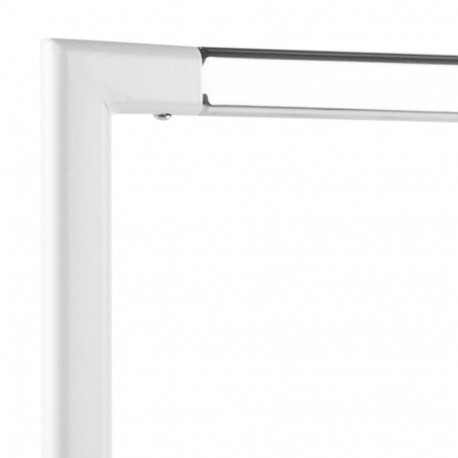 Clothes rack BRENT 117x59xH165cm, white/chrome