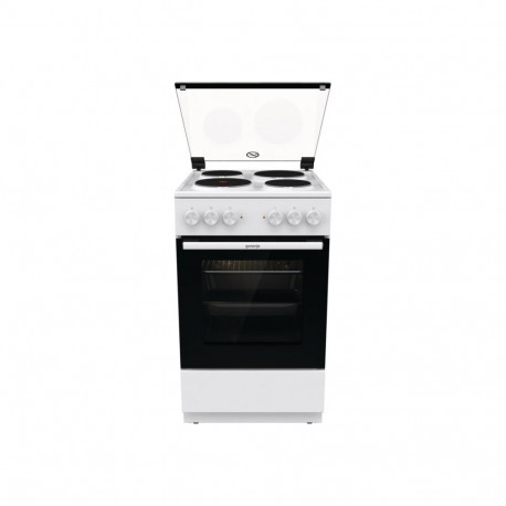 Gorenje pliit GE5A21WH elektriline pliidiplaat, elektriahi, grillimisfunktsioon, energiaklass A, 68L