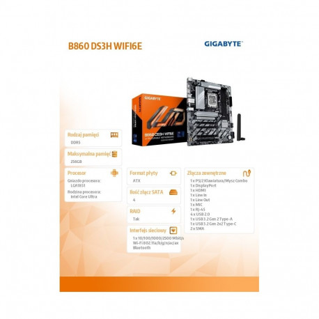 B860 DS3H WIFI6E emaplaat