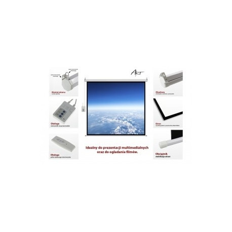 Elektriline ekraan 16:9 106" kaugjuhtimispuldiga 234x131cm FS-106