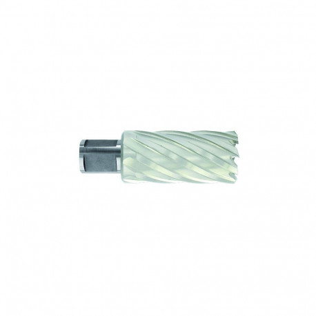 HSS Сore Drill  Ø40X80X50 mm, long series.  Weldon shank Ø19 mm. Bright, uncoated