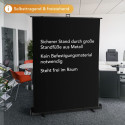 Walimex pro Roll-up Panel Hintergrund 155x200cm schwarz