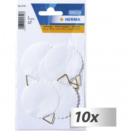 10x1 Herma Picture Hangers    45 water-soluble gumming       5749