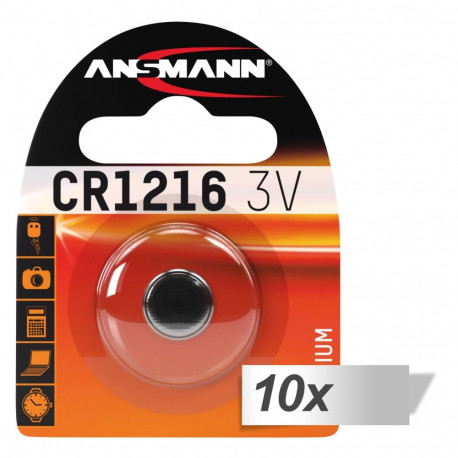 10x1 Ansmann CR 1216 Patareid