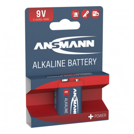 1 Ansmann Alkaline 9V plokk red-line