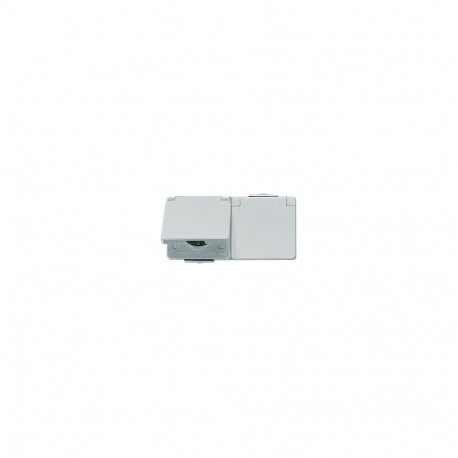 "Jung 622 WW AP/WD-Doppel-Steckdose waagrecht"