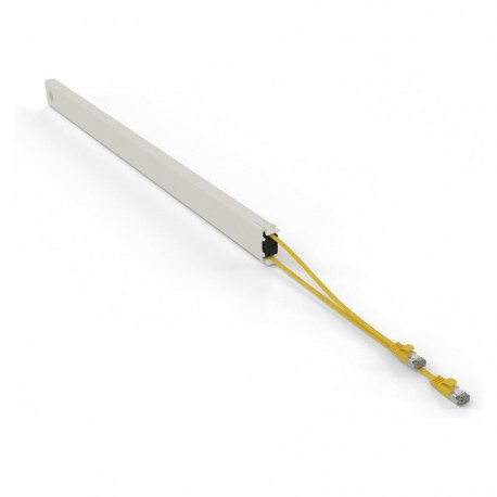 "Patchbox patchbox.one Kupferkassette 46RU (2,5 m), Cat. 6a, U/FTP, PoE, gelb"