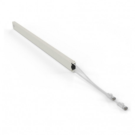 "Patchbox patchbox.one Kupferkassette 46RU (2,5 m), Cat. 6a, U/FTP, PoE, weiß"