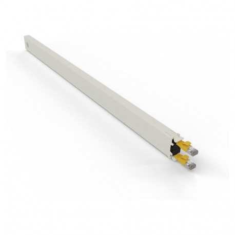 "Patchbox patchbox.one Kupferkassette 30RU (1,8 m), Cat. 6a, U/FTP, PoE, gelb"