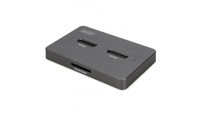 "Docking USB-C->NVMe SSD,SATA SSD, SD"