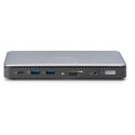 "Docking USB-C->HDMI,DP,USBA,USBC,RJ45,DC,Audio silbe"
