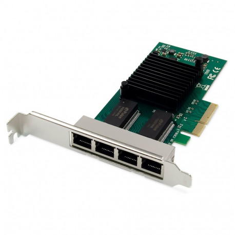 "DIGITUS Netzwerkkarte PCI-e 4Port RJ45 Gigabit Intel I350"