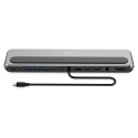 "Docking USB-C->HDMI,DP,USBA,USBC,RJ45,PD silber"