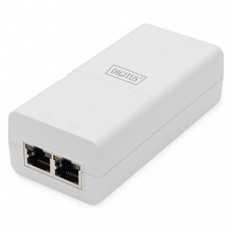 DIGITUS Gigabit Ethernet PoE-injektor 802.3at 30W valge