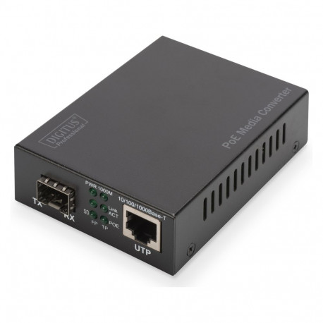 "DIGITUS Konverter Gigabit PoE Media SFP/RJ45"