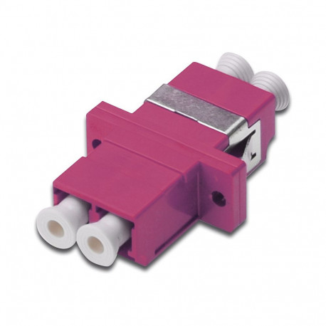 "DIGITUS LWL Kupplung LC->LC Multimode Duplex OM4 violet"
